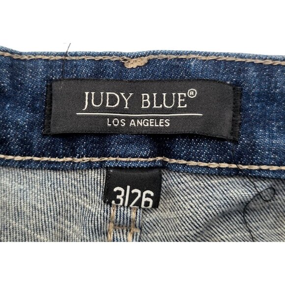 Women's - Judy Blue Distressed Skinny Jeans, Size 3/26 - Picture 4 of 9